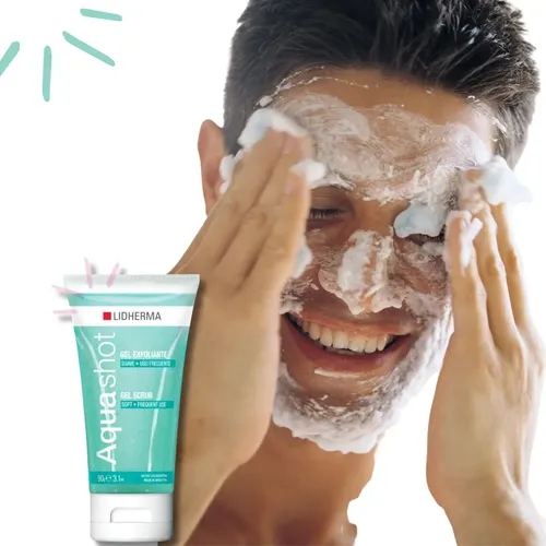 Lidherma Aquashot Gel Exfoliante Scrub Suave Piel Sensible