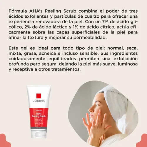Peeling Facial Y Corporal Lidherma Exfoliante Mascara