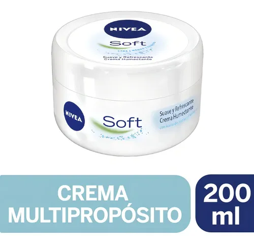 NIVEA Crema Multipropósito Soft Cara Manos Cuerpo 200ml