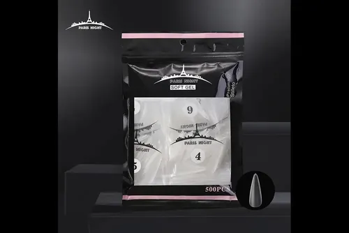 Tips Para Soft Gel Paris Night X500 Stiletto Pre Limados Stiletto