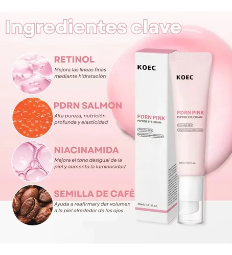 Contorno De Ojos Pdrn Pink Revitalizante Koec 30 Ml