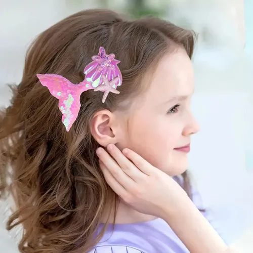 5pzs Broches Cabello Cola Sirena Horquillas Accesorios Niña