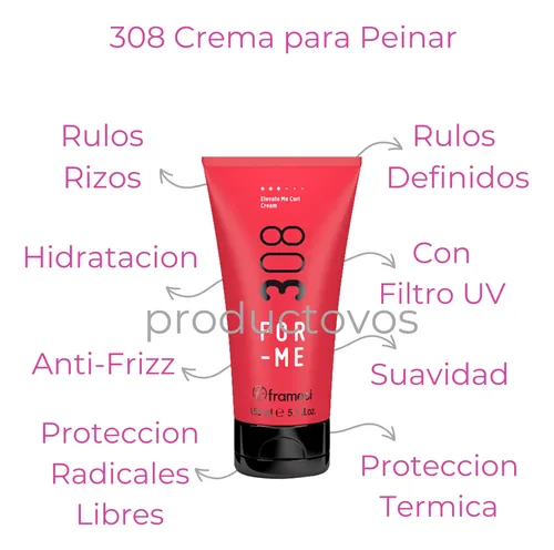 Kit Sun Shampoo Crema De Peinar Rulos 308 Nutricion Framesi
