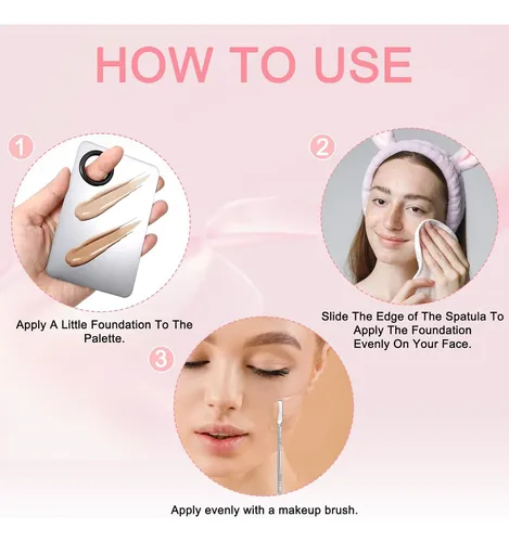 Juego De Paleta Mezcladora De Maquillaje De 3 Piezas 2026
