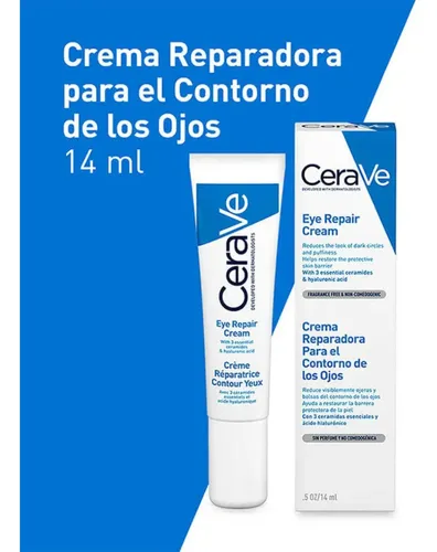 Cerave Crema De Contorno De Ojos Reparadora X 14 Ml