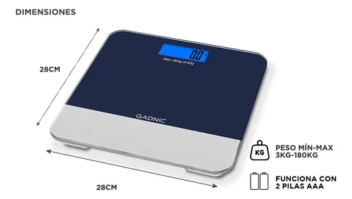 Balanza De Baño Digital Corporal Gadnic G02