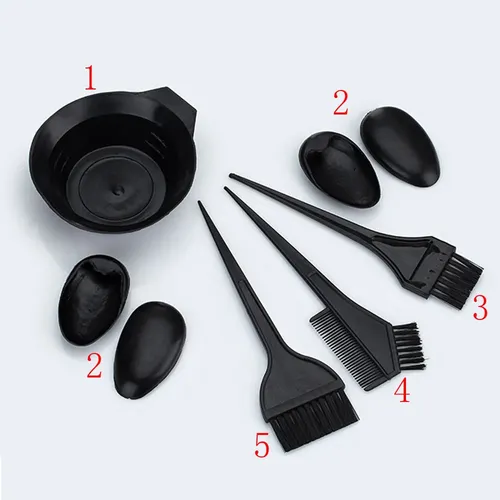 Set De Cuencos Para Teñir El Cabello Con 3 Cepillos Y 2 Orej