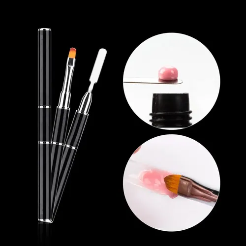 Kit 7 Art Poligel Pincel Solución Capsulas Uñas Gelificadas