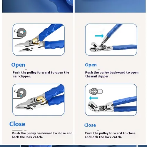 New Long Reach Toenail Clippers Curved Blade For Seniors A
