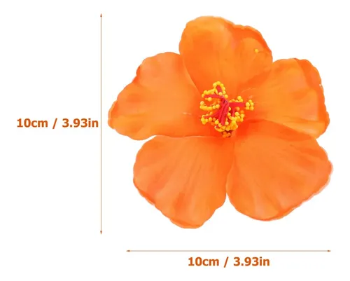 Set De Pasadores Flor Hawaiana 9 Piezas Pinza De Pelo Mm