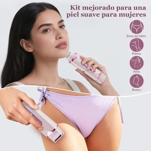 Depiladora Rasuradora Mujer Eléctrica Doble Cabeza 2 In 1