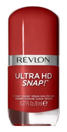 Esmalte de uñas color Revlon Ultra Hd Snap Vegana de 8mL de 1 unidades color Red and Real