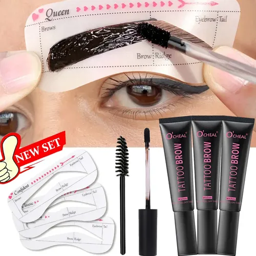 Set De Tinte En Crema Para Cejas, Fácil De Pelar, A Prueba D