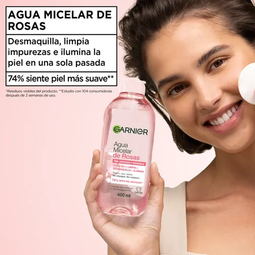 Agua Micelar De Rosas Garnier Skin Active 400ml