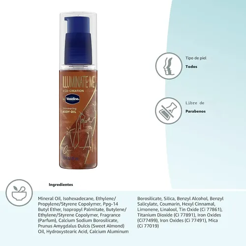 Aceite Corporal Vaseline Illuminate Me Shimmering Body Oil