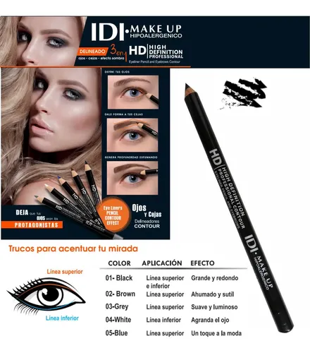 Idi Make Up Lapiz Delineador De Ojos Y Cejas