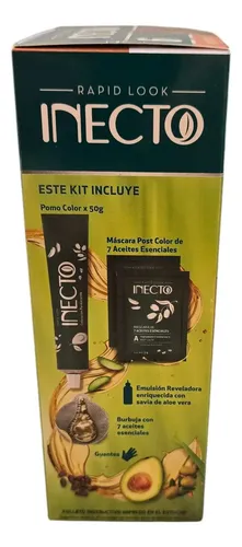 Kit De Tintura Inecto Coloración Permanente 6 Rubio Oscuro