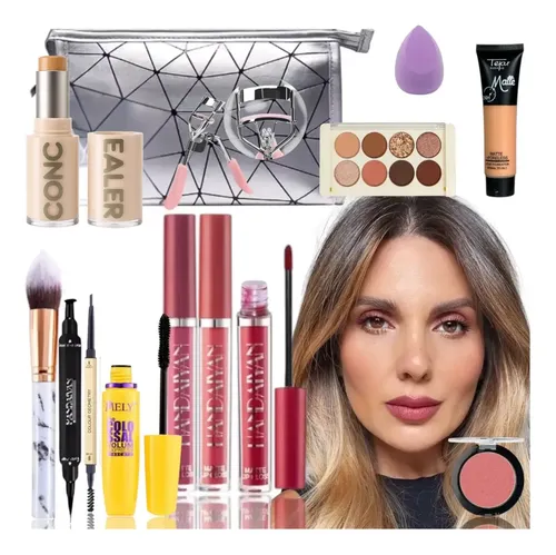 Kit Maquillaje Dama Tonos Neutros Look Rejuvenecedor Natural