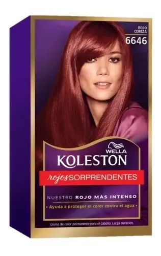 Kit Tintura Koleston Permanente Rojo Cereza 6646 Wella
