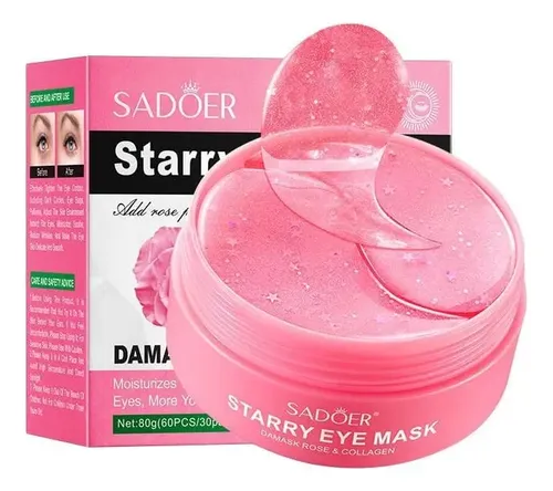 Mascarilla Sadoer Colágeno Contorno Ojos Damask Rose 60unids