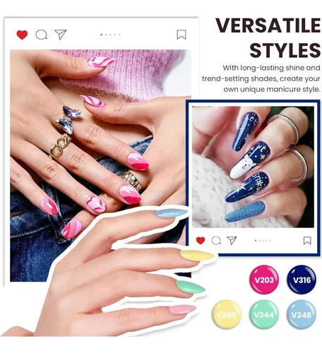 Kit Esmaltes Gel Vanreesa 74 Pzas Con Luz Uv Y Herramientas