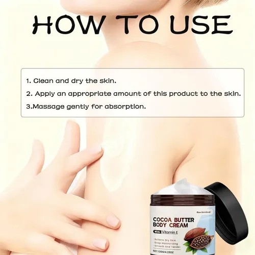 Body Butter Creamy Moisturizer For Long-lasting Moisture &