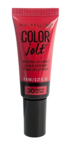 Labial Liquido Color Maybelline Color Jolt Intense Lip Paint Color 30 Red-dy Or Not