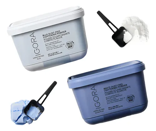 Polvo decolorante Schwarzkopf Professional Igora Vario Blond Plus Azul con 450 g