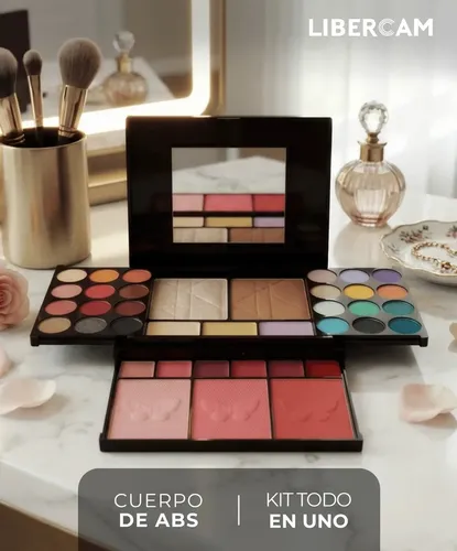 Set Maquillaje Completo 38 Colores Espejo Paleta De Sombras