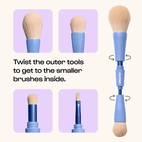 Recarga De Brochas De Maquillaje 2-pack Alleyoop Multi-taske