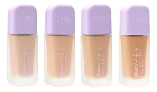 Base De Maquillaje Liquida Skora Con Difusor Envase Vidrio