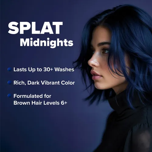 Kit De Tinte Semipermanente Para Cabello Splat Midnight Indi Sin Tono