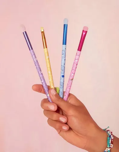Set 4 Pinceles Maquillaje Ositos Cariñositos