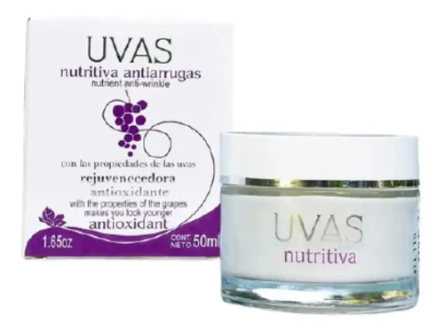 Crema Nutritiva Antiarrugas Concentrada 50ml Uvas Cosmeticos