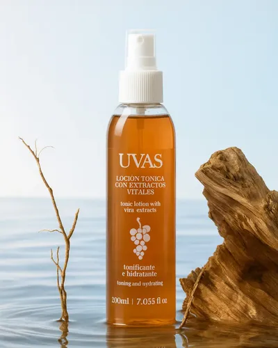 Loción Tónica Facial Uvas X 200 Ml Apta Celíacos Mixta