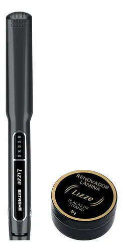 Lizze Extreme Plancha Profesional De Pelo + Kit De Limpieza Gris Oscuro