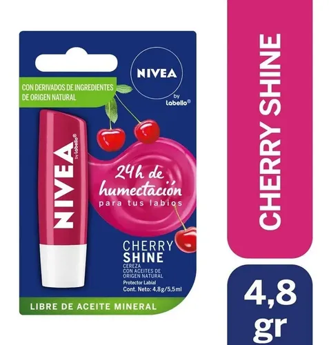 NIVEA Bálsamo Labial Fruity Shine Cereza 4,8gr