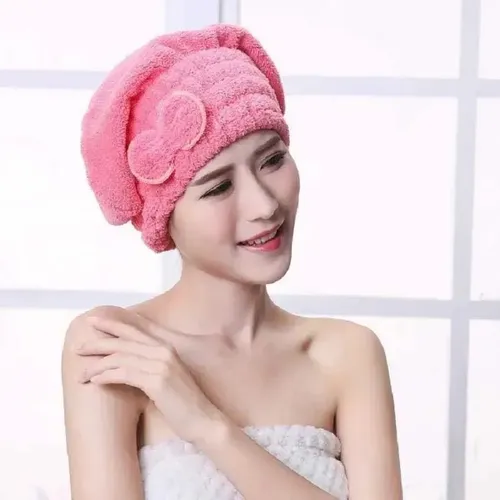 ` Juego Aleatorio De 2 Piezas De Gorros De Baño De Fibra U