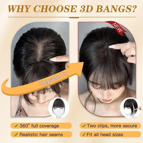 Extensión De Pelo Humano Nayoo 2# Darkest Brown 3d Wispy