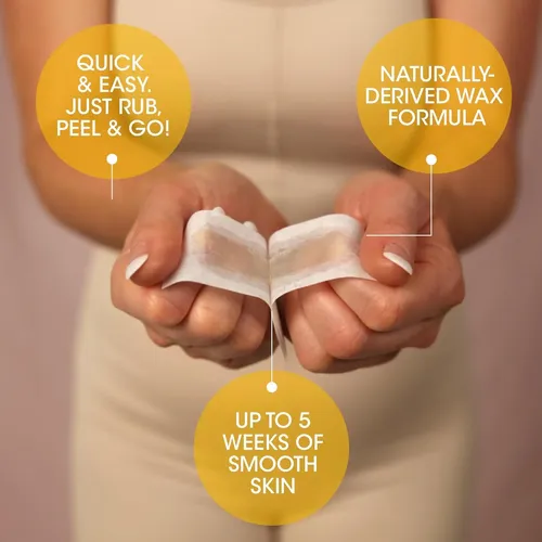 Nad’s Tiras De Cera Facial – Natural Todo Tipo De Piel – Dep