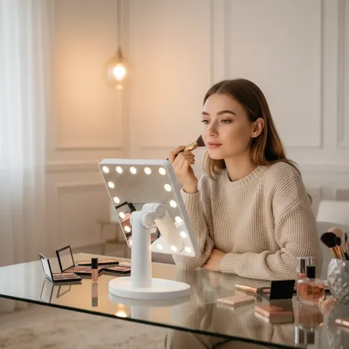 Espejo Para Maquillaje Con Luz Led