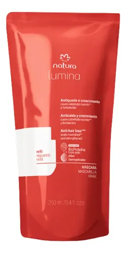 Repuesto Mascara Anticaida Capilar Lumina 250 ml Natura