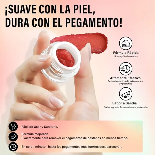 Removedor Para Extensiones De Pestañas En Gel 5g Cherimoya