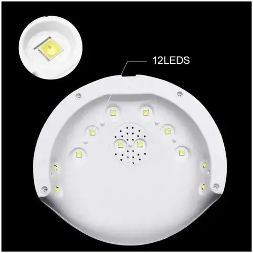 Lampara Uv Led Para Uñas 2 In 1 36w Esculpidas Gel Manicuria