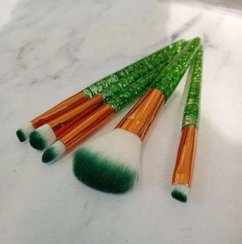 Set Brochas Pinceles Maquillaje Profesional Slytherin X 5