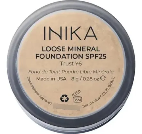 Base Mineral Vegana Con Spf 25 Inika Organic 0.28 Oz Trust
