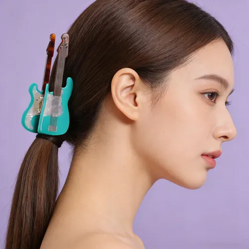 Pinzas De Pelo Con Forma De Guitarra Para Mujeres