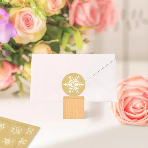 – Pegatinas De Copos De Nieve Decorativas Navideñas,