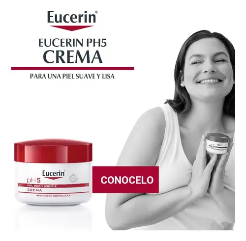 Crema para cuerpo Eucerin pH5 en pote 450mL