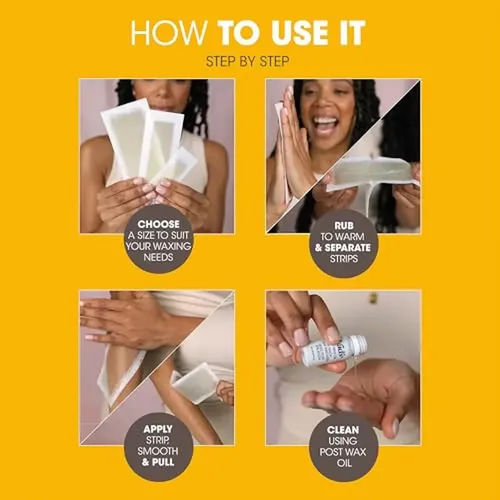Kit De Tiras De Cera Nad’s, Depilación Natural Con Cera Para